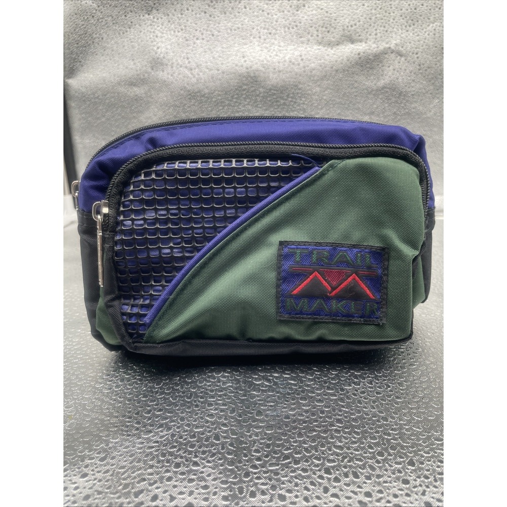TRAILMAKER Belt Bag Fanny Pack Waist Bag  Green Adjustable Strap Hiking Outdoor